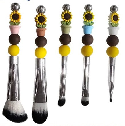 POTTED SUNFLOWERS MAKEUP BRUSH SET