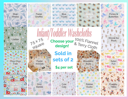 Infant/Toddler Washcloths