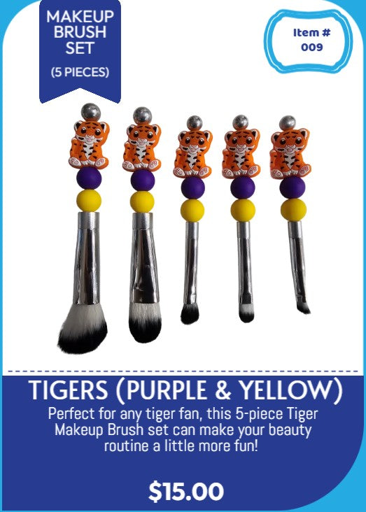 TIGERS MAKEUP BRUSH KIT