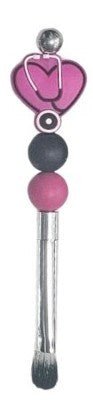 STETHESCOPE HEARTS MAKEUP BRUSH SET